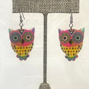 Whimsical Owl Earrings, New